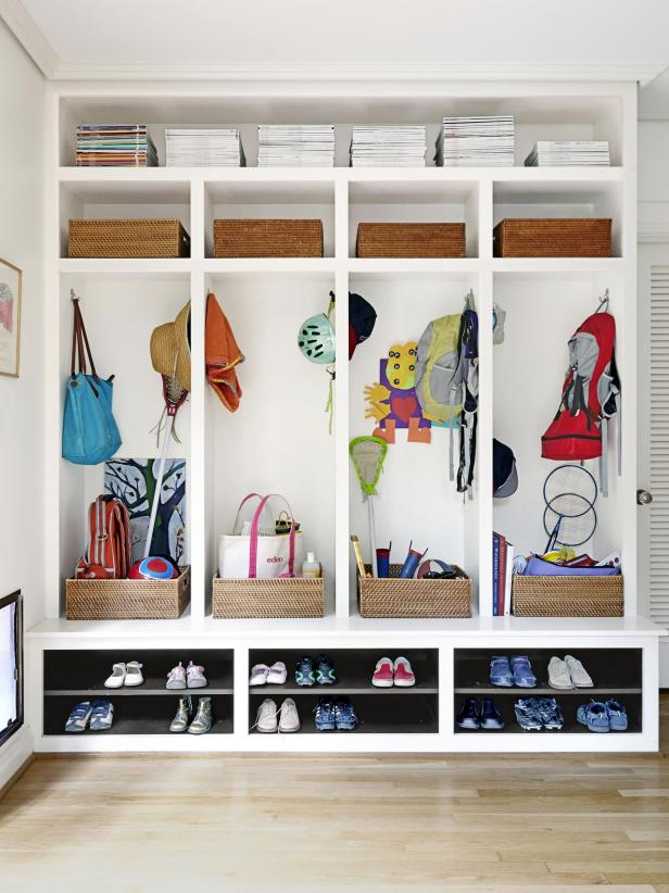 Laundry room makeover idea, kid drop zone

Image source: hgtv - jean allsopp