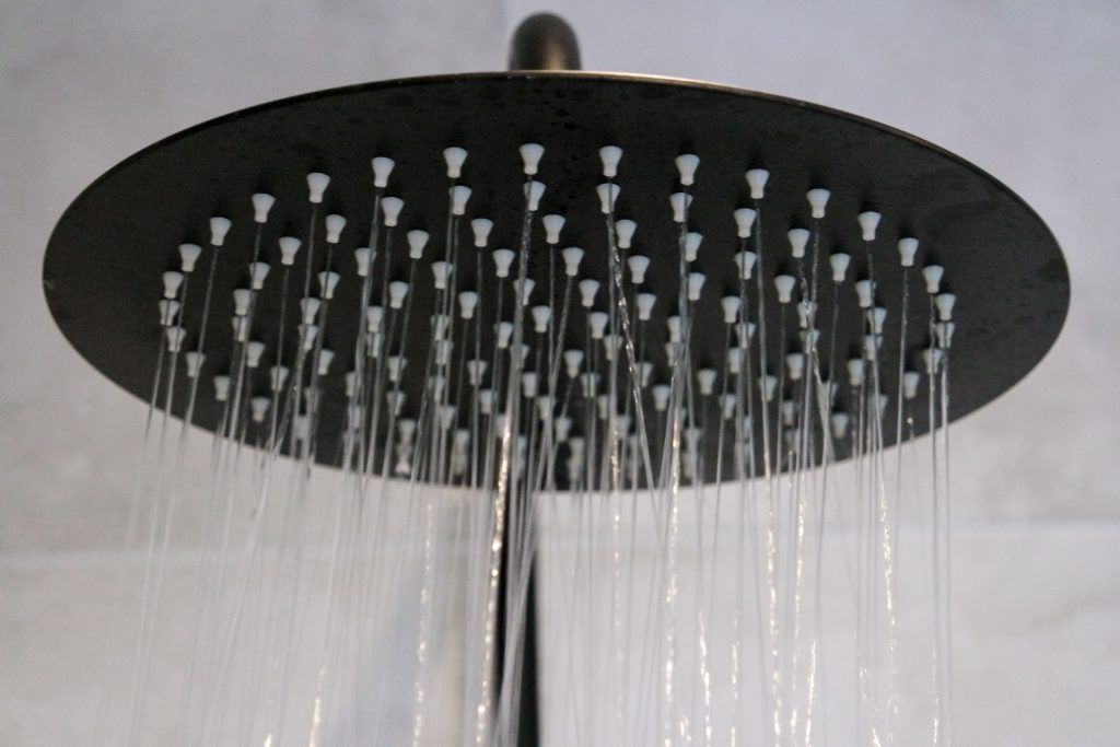 Matte black upgraded shower head