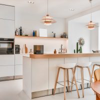 Interior of a beautiful kitchen of an elite house