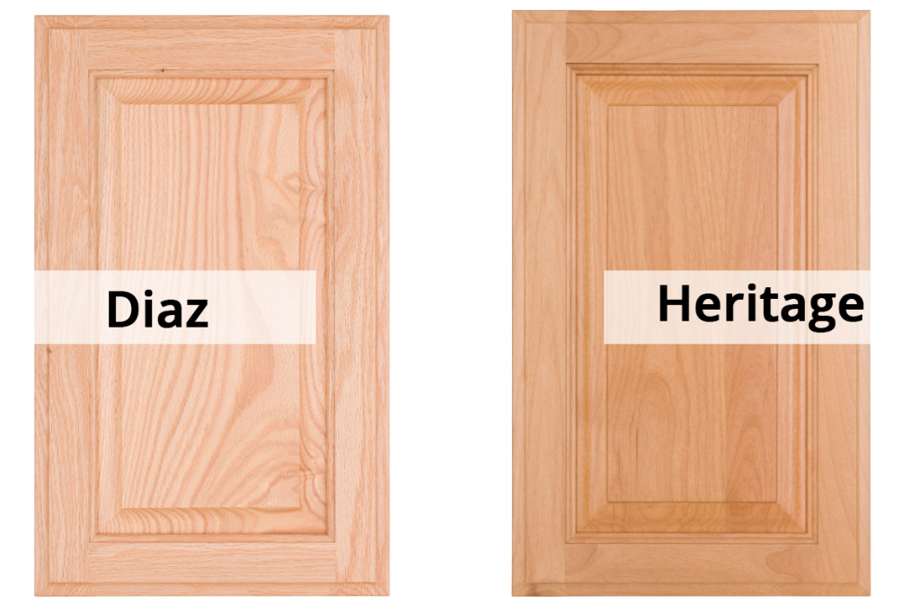 wood cabinet styles diaz and heritage