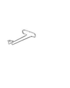 Under Cabinet Wine Glass Holder-Chrome-Small