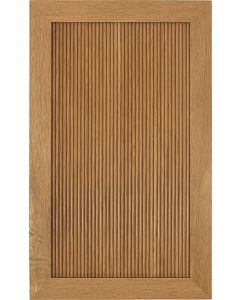 Reeded Cabinet doors displayed in white oak