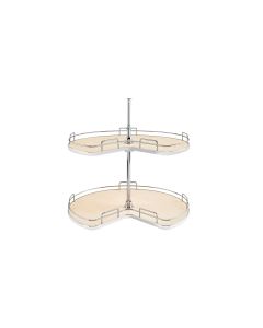 Kidney Shaped Solid Bottom Lazy Susans-Natural Maple