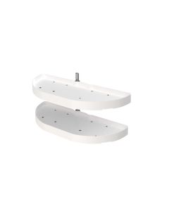 Half Moon Door Mount Lazy Susan and Blind Corner Optimizer-Pivot Only-White-31