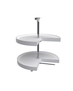 Pie Cut Lazy Susan Set-White-24"