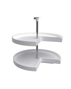 Pie Cut Lazy Susan Set-White-28"