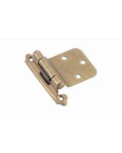 Amerock BPR7630 30 Degree Back Bevel Variable Overlay Hinge-Burnished Brass